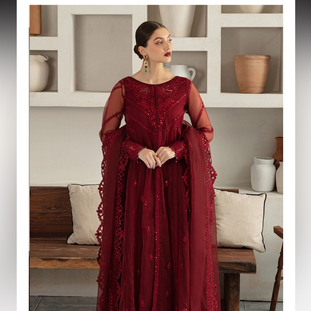 Pakistani Fancy DresS long Gown style VANYA